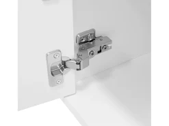 Hot ModernLuxe Móvel de TV moderno 170x30x30,5 cm - Fixação de parede ou com pés - Acabamento brilhante - 3 portas e 2 gavetas - Branco