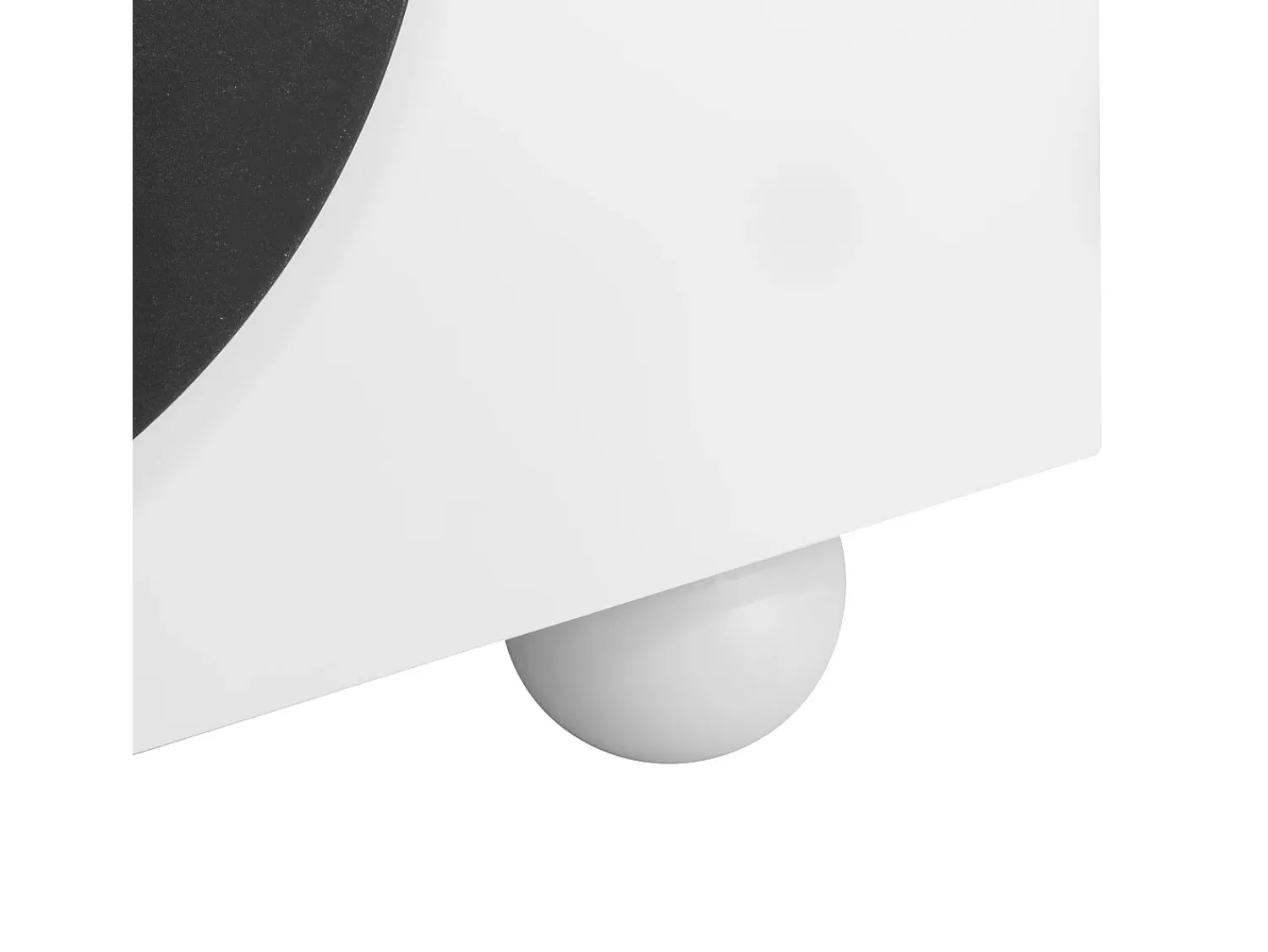 Hot ModernLuxe Móvel de TV moderno 180x40x41,5 cm - 4 portas - Prateleiras abertas - Pés esféricos - MDF + painéis de partículas - Branco