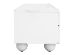 Móvel De Tv|ModernLuxe Móvel de TV moderno 175x38x37 cm - 2 portas e 4 gavetas - MDF + painéis de partículas - Branco