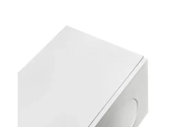 Móvel De Tv*ModernLuxe Móvel de TV moderno 180,5x38x50cm - 4 portas - Pés esféricos - MDF + painéis de partículas - Branco