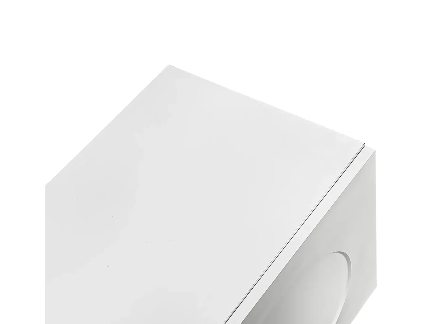 Móvel De Tv*ModernLuxe Móvel de TV moderno 180,5x38x50cm - 4 portas - Pés esféricos - MDF + painéis de partículas - Branco
