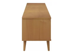 Móvel De Tv*vidaxl Móvel de TV MOLDE 158x40x49 cm pinho maciço Castanho