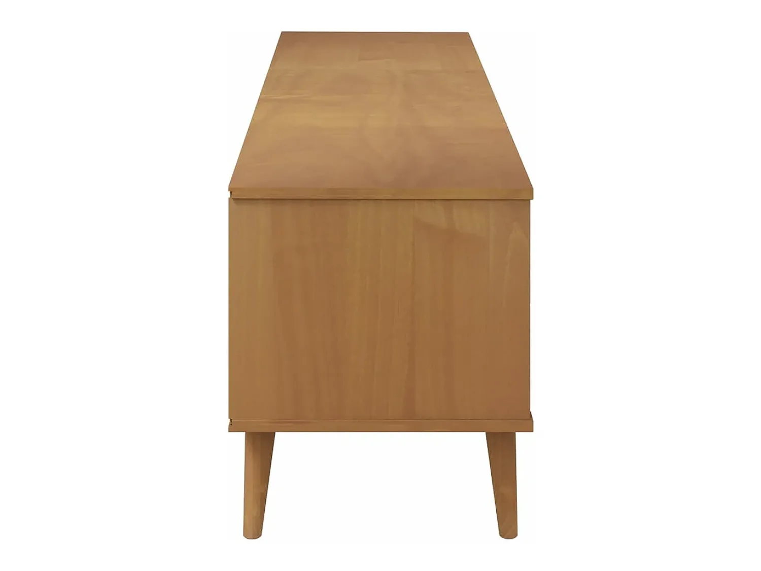 Móvel De Tv*vidaxl Móvel de TV MOLDE 158x40x49 cm pinho maciço Castanho