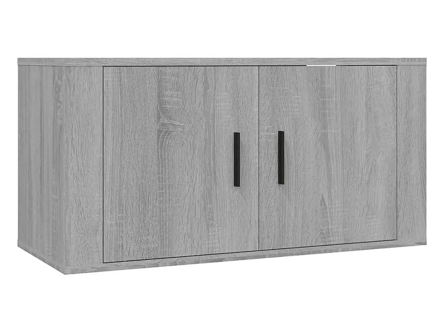 Helloshop26 Móvel de TV multimídia para parede prateleira para TV aparador para TV para sala de jantar sala de estar quarto 2 peças Sonoma 80 x 34,5 x 40 cm cinza 02_0029018^ Móvel De Tv