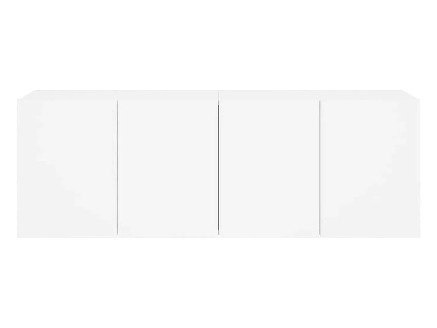 Móvel De Tv|Helloshop26 Móvel de TV multimídia para parede prateleira para TV aparador para TV para sala de jantar sala de estar quarto 2 peças 60 x 30 x 41 cm 02_0028927 Branco