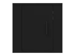 Discount Helloshop26 Móvel de TV multimídia para parede prateleira para TV suporte para TV sala de jantar sala de estar quarto 2 peças 40 x 34,5 x 40 cm 02_0028911 Preto