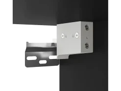 Discount Helloshop26 Móvel de TV multimídia para parede prateleira para TV suporte para TV sala de jantar sala de estar quarto 2 peças 40 x 34,5 x 40 cm 02_0028911 Preto