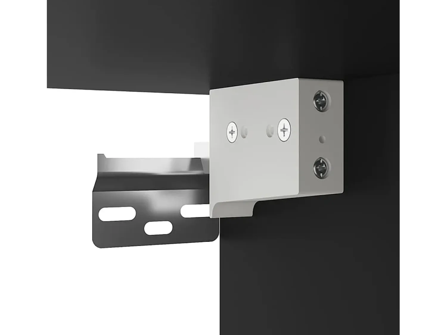Discount Helloshop26 Móvel de TV multimídia para parede prateleira para TV suporte para TV sala de jantar sala de estar quarto 2 peças 40 x 34,5 x 40 cm 02_0028911 Preto