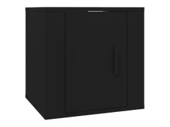 Discount Helloshop26 Móvel de TV multimídia para parede prateleira para TV suporte para TV sala de jantar sala de estar quarto 2 peças 40 x 34,5 x 40 cm 02_0028911 Preto