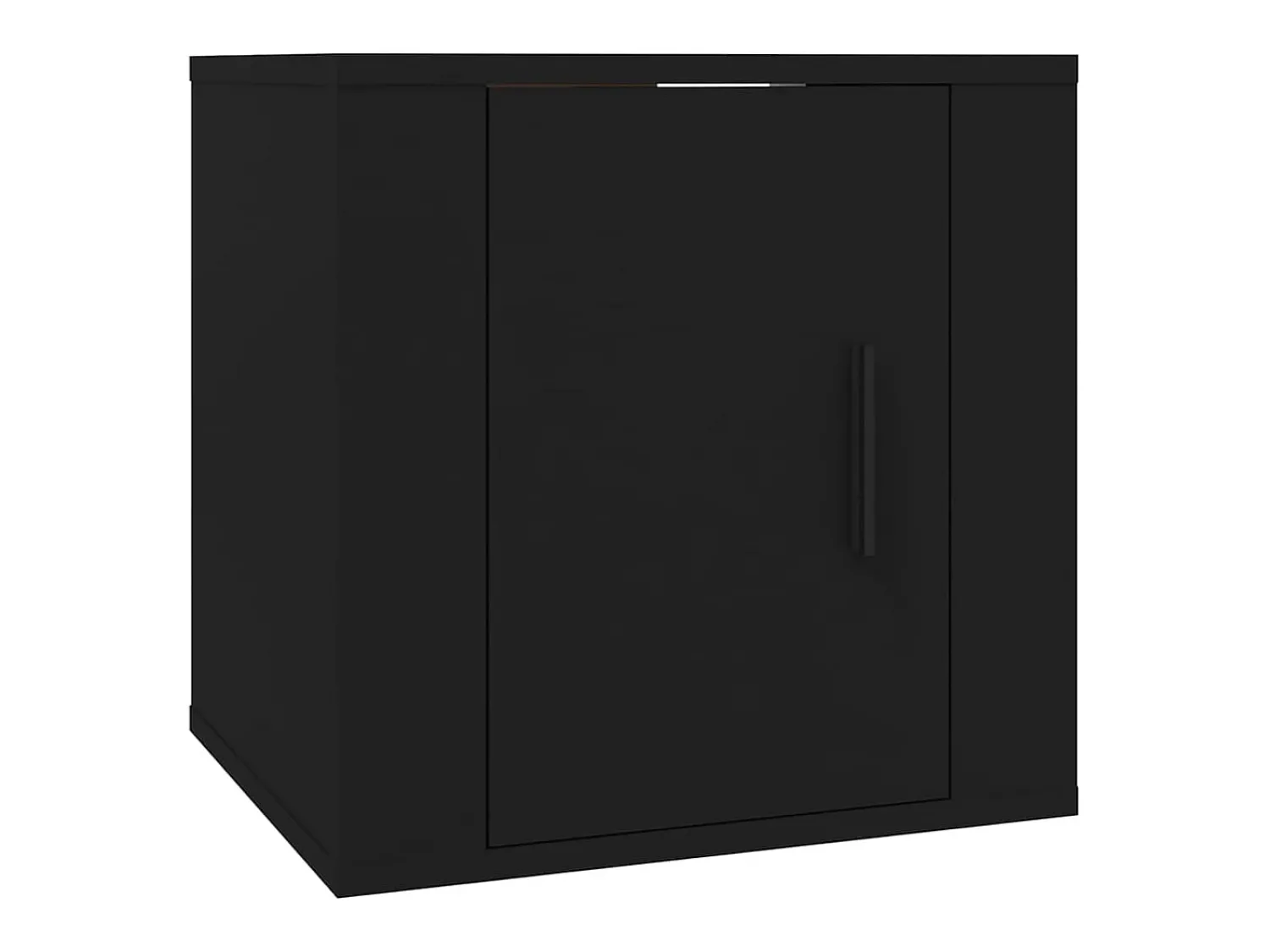 Discount Helloshop26 Móvel de TV multimídia para parede prateleira para TV suporte para TV sala de jantar sala de estar quarto 2 peças 40 x 34,5 x 40 cm 02_0028911 Preto