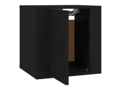 Discount Helloshop26 Móvel de TV multimídia para parede prateleira para TV suporte para TV sala de jantar sala de estar quarto 2 peças 40 x 34,5 x 40 cm 02_0028911 Preto
