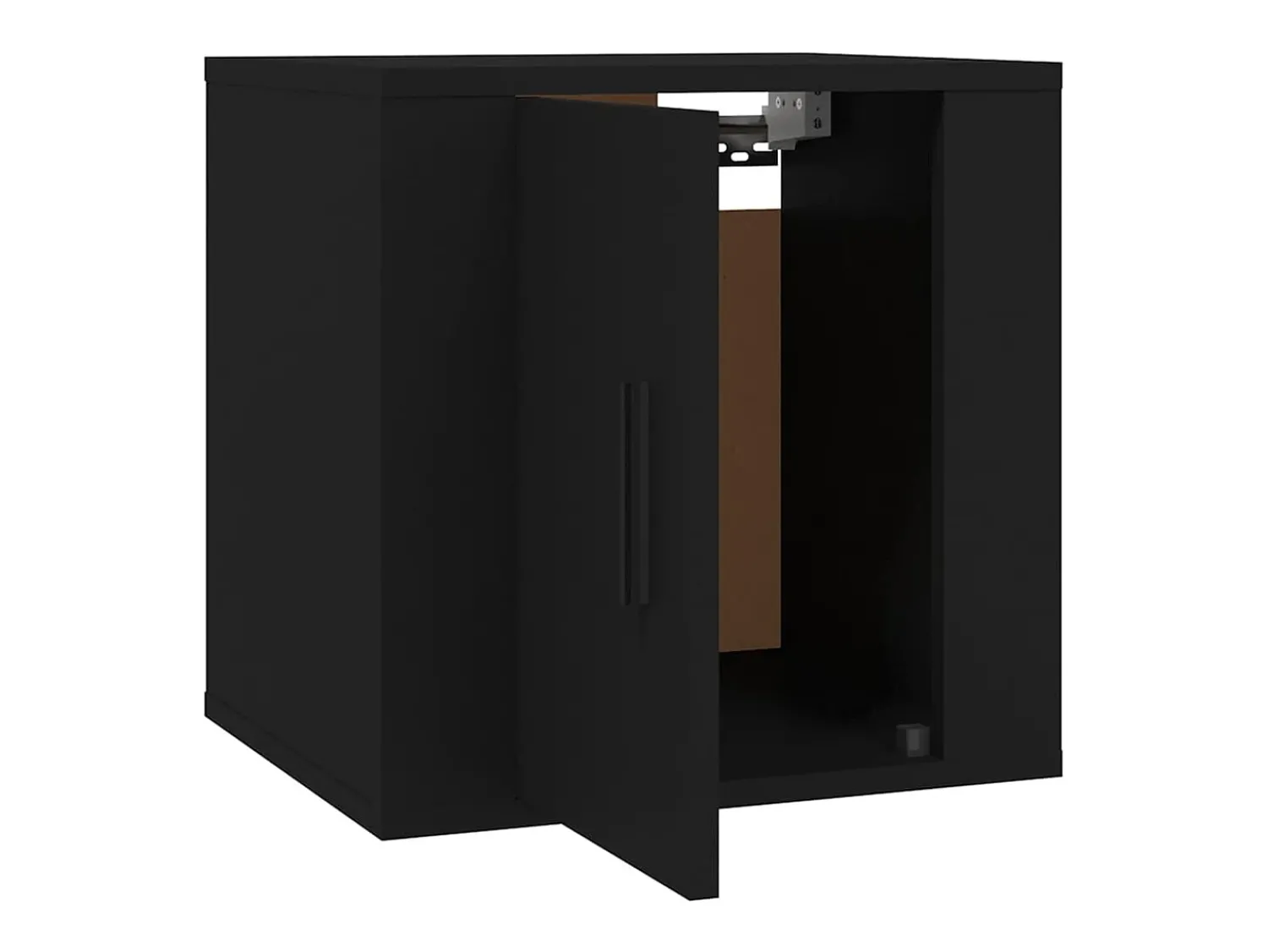 Discount Helloshop26 Móvel de TV multimídia para parede prateleira para TV suporte para TV sala de jantar sala de estar quarto 2 peças 40 x 34,5 x 40 cm 02_0028911 Preto
