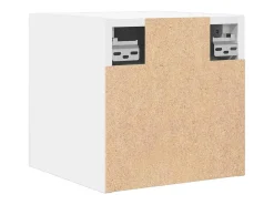 Móvel De Tv*Helloshop26 Móvel de TV multimídia para parede prateleira para TV aparador para TV para sala de jantar sala de estar quarto 2 peças 30,5 x 30 x 30 cm 02_0028902 Branco