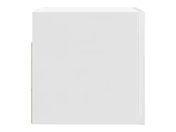 Móvel De Tv*Helloshop26 Móvel de TV multimídia para parede prateleira para TV aparador para TV para sala de jantar sala de estar quarto 2 peças 30,5 x 30 x 30 cm 02_0028902 Branco