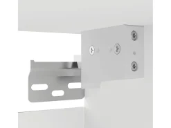 Móvel De Tv*Helloshop26 Móvel de TV multimídia para parede prateleira para TV aparador para TV para sala de jantar sala de estar quarto 2 peças 30,5 x 30 x 30 cm 02_0028902 Branco