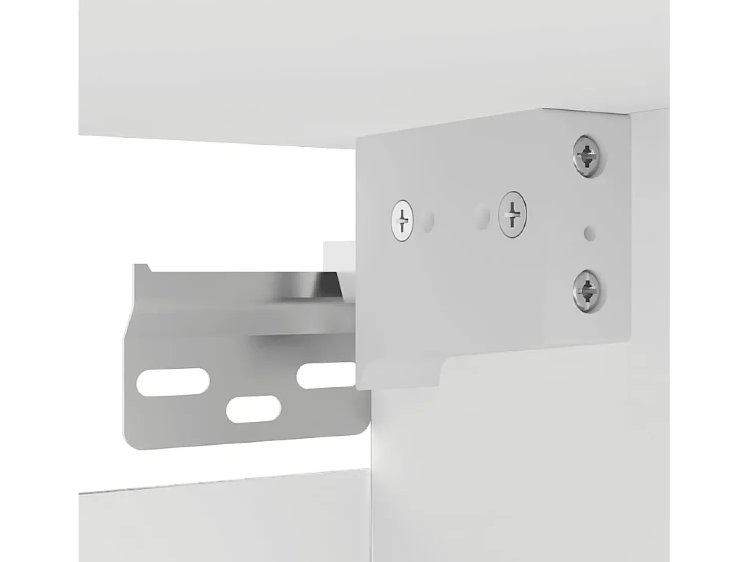 Móvel De Tv*Helloshop26 Móvel de TV multimídia para parede prateleira para TV aparador para TV para sala de jantar sala de estar quarto 2 peças 30,5 x 30 x 30 cm 02_0028902 Branco