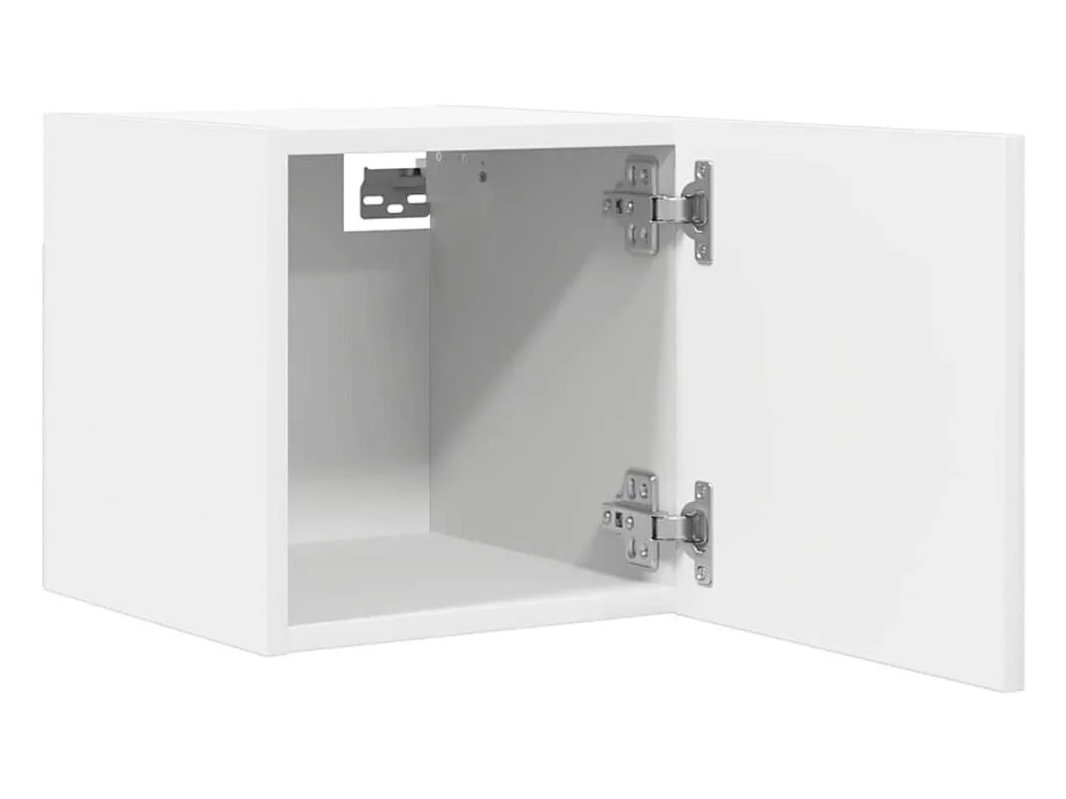 Móvel De Tv*Helloshop26 Móvel de TV multimídia para parede prateleira para TV aparador para TV para sala de jantar sala de estar quarto 2 peças 30,5 x 30 x 30 cm 02_0028902 Branco