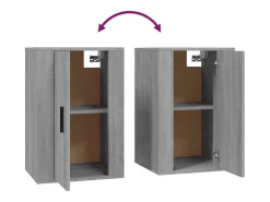 Móvel De Tv*Helloshop26 Móvel de TV multimídia para parede prateleira para TV aparador para TV para sala de jantar sala de estar quarto 2 peças Sonoma 40 x 34,5 x 60 cm cinza 02_0029014 Cinzento