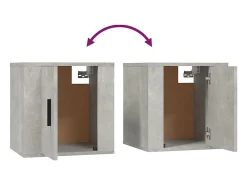 Móvel De Tv*Helloshop26 Móvel de TV multimídia para parede prateleira para TV aparador para TV para sala de jantar sala de estar quarto 2 peças 40 x 34,5 x 40 cm cinza 02_0028910 Cinzento