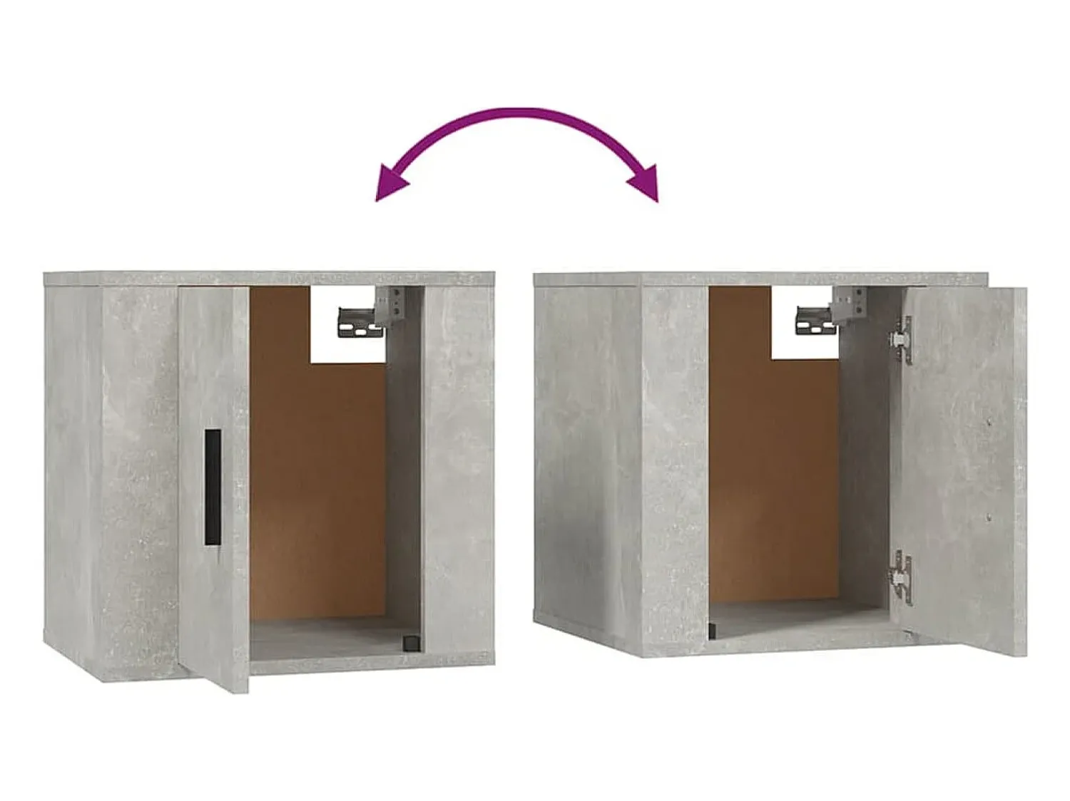 Móvel De Tv*Helloshop26 Móvel de TV multimídia para parede prateleira para TV aparador para TV para sala de jantar sala de estar quarto 2 peças 40 x 34,5 x 40 cm cinza 02_0028910 Cinzento
