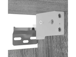 Discount Helloshop26 Móvel de TV multimídia para parede prateleira para TV aparador armário para TV sala de jantar sala de estar quarto 4 peças Sonoma 30,5 x 30 x 30 cm cinza 02_0029088 Cinzento