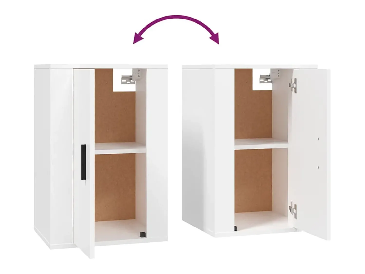 Móvel De Tv*Helloshop26 Móvel de TV multimídia para parede prateleira para TV aparador armário para TV sala de jantar sala de estar quarto 2 peças 40 x 34,5 x 60 cm 02_0028912 Branco