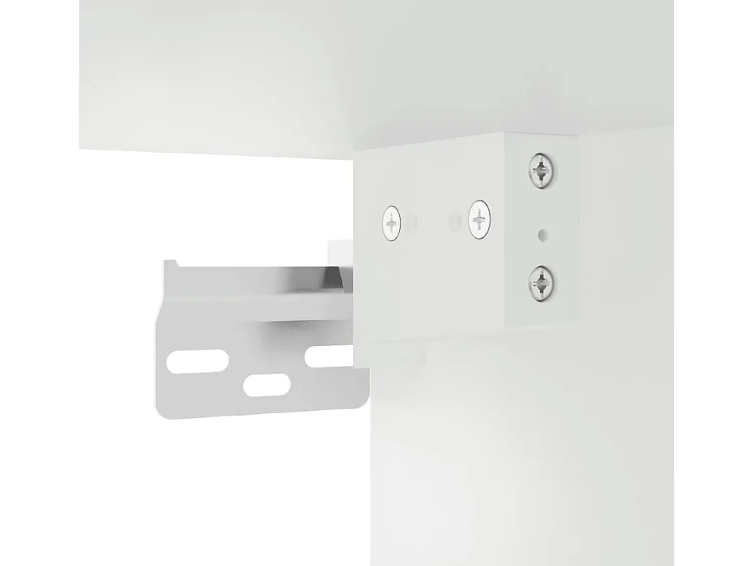 Móvel De Tv*Helloshop26 Móvel de TV multimídia para parede prateleira para TV aparador armário para TV sala de jantar sala de estar quarto 2 peças 40 x 34,5 x 60 cm 02_0028912 Branco