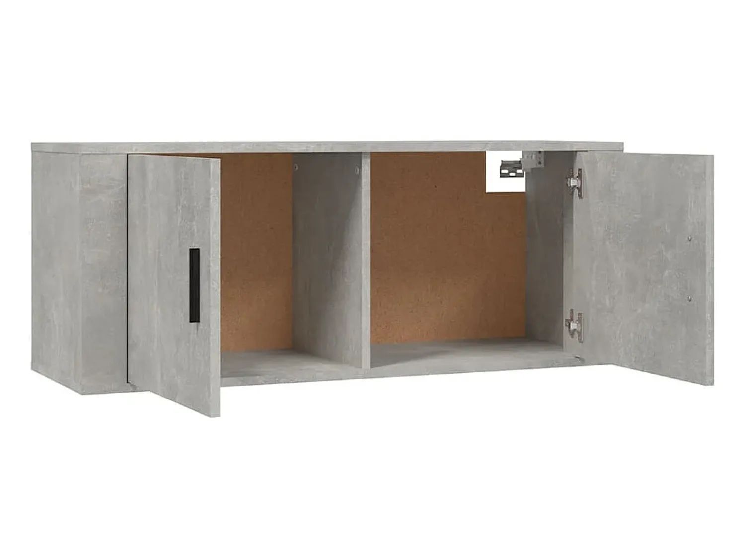 Móvel De Tv*Helloshop26 Móvel de TV multimídia para parede prateleira para TV aparador para TV para sala de jantar sala de estar quarto 2 peças 100 x 34,5 x 40 cm cinza 02_0028901 Cinzento