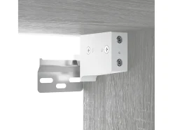 Helloshop26 Móvel de TV multimídia para parede prateleira para TV aparador para TV para sala de jantar sala de estar quarto 2 peças Sonoma 100 x 34,5 x 40 cm cinza 02_0029011^ Móvel De Tv