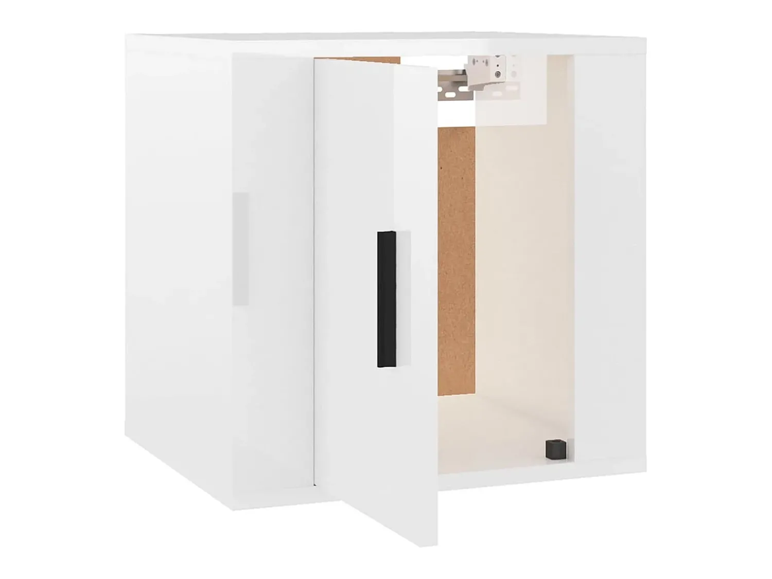 Móvel De Tv|Helloshop26 Móvel de TV multimídia para parede prateleira para TV armário para TV sala de jantar sala de estar quarto 2 peças brilhante 40 x 34,5 x 40 cm 02_0028947 Branco