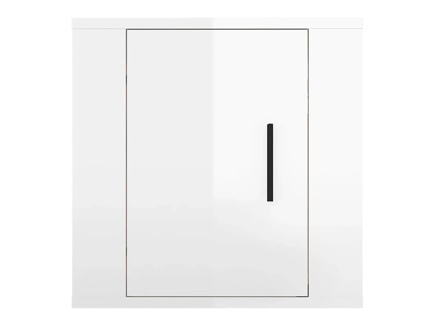 Móvel De Tv|Helloshop26 Móvel de TV multimídia para parede prateleira para TV armário para TV sala de jantar sala de estar quarto 2 peças brilhante 40 x 34,5 x 40 cm 02_0028947 Branco