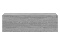 Helloshop26 Móvel de TV multimídia para parede prateleira para TV aparador armário para TV sala de jantar sala de estar quarto 4 peças Sonoma 100 x 30 x 30 cm cinza 02_0029087^ Móvel De Tv