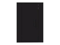 Helloshop26 Móvel de TV multimídia para parede prateleira para TV aparador armário para TV sala de jantar sala de estar quarto 2 peças 40 x 34,5 x 60 cm 02_0028914 Preto