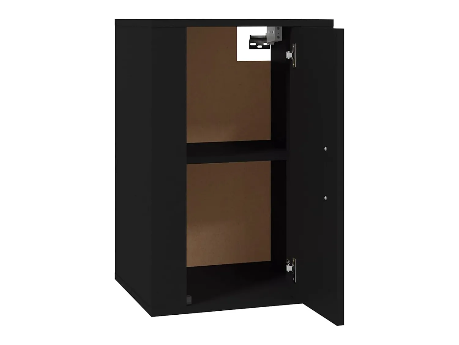 Helloshop26 Móvel de TV multimídia para parede prateleira para TV aparador armário para TV sala de jantar sala de estar quarto 2 peças 40 x 34,5 x 60 cm 02_0028914 Preto