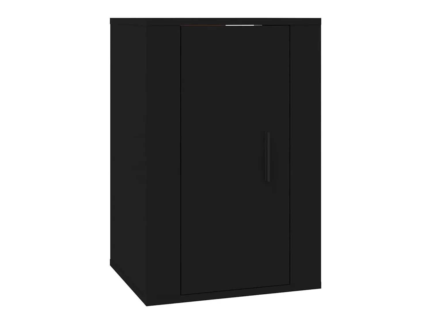 Helloshop26 Móvel de TV multimídia para parede prateleira para TV aparador armário para TV sala de jantar sala de estar quarto 2 peças 40 x 34,5 x 60 cm 02_0028914 Preto