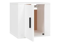 Móvel De Tv|Helloshop26 Móvel de TV multimídia para parede prateleira para TV aparador armário para TV sala de jantar sala de estar quarto 2 peças 40 x 34,5 x 40 cm 02_0028909 Branco
