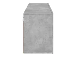Hot Helloshop26 Móvel de TV multimídia para parede prateleira para TV aparador para TV para sala de jantar sala de estar quarto 2 peças 60 x 30 x 41 cm cinza 02_0028928 Cinzento