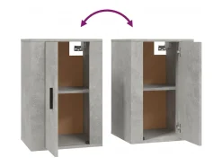 Móvel De Tv*Helloshop26 Móvel de TV multimídia para parede prateleira para TV aparador para TV para sala de jantar sala de estar quarto 2 peças 40 x 34,5 x 60 cm cinza 02_0028913 Cinzento