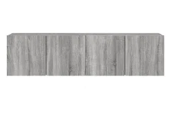 Helloshop26 Móvel de TV multimídia para parede prateleira para TV armário para TV sala de jantar sala de estar quarto 2 peças Sonoma 80 x 30 x 41 cm cinza 02_0029017^ Móvel De Tv
