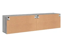 Helloshop26 Móvel de TV multimídia para parede prateleira para TV armário para TV sala de jantar sala de estar quarto 2 peças Sonoma 80 x 30 x 41 cm cinza 02_0029017^ Móvel De Tv