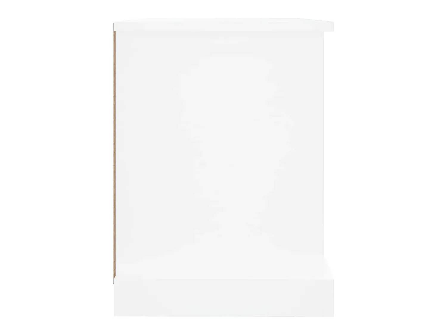 Móvel De Tv|Helloshop26 Móvel de TV multimídia prateleira de televisão televisão buffet sala de jantar sala de estar quarto 73 x 35,5 x 47,5 cm madeira de engenharia branca 02_0026199 Branco
