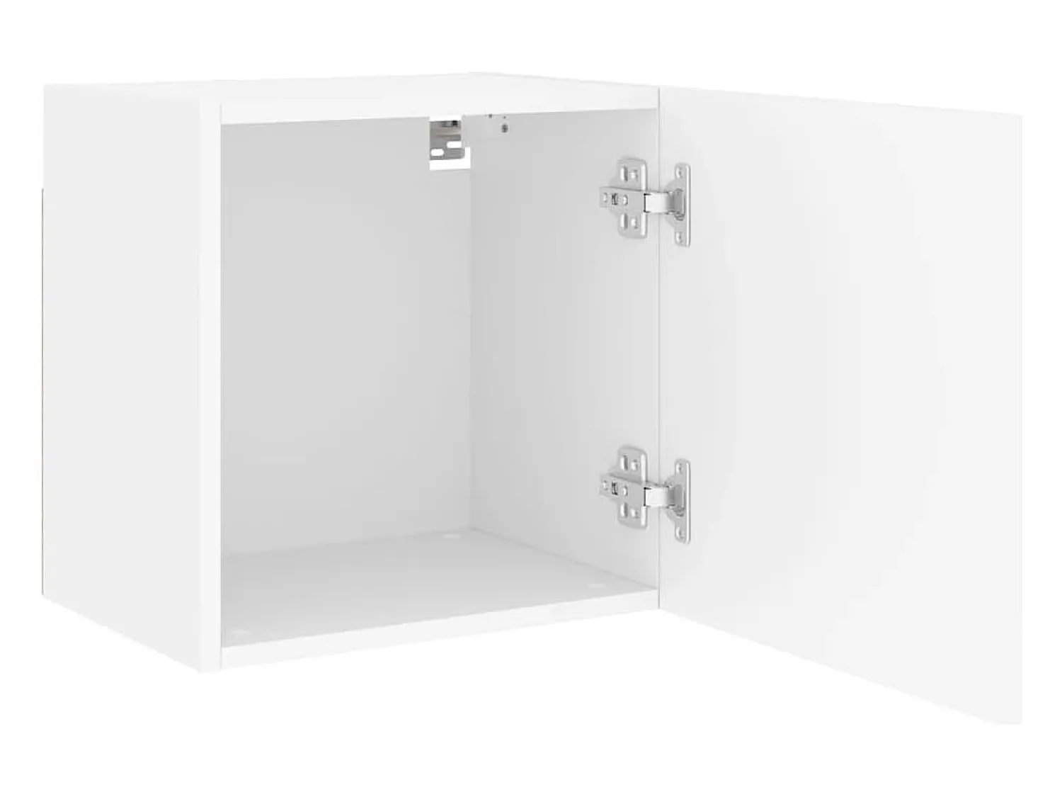Móvel De Tv|Helloshop26 Móvel de TV multimídia prateleira de TV aparador de TV sala de jantar sala de estar quarto parede 405 x 30 x 40 cm madeira de engenharia branca 02_0027780 Branco