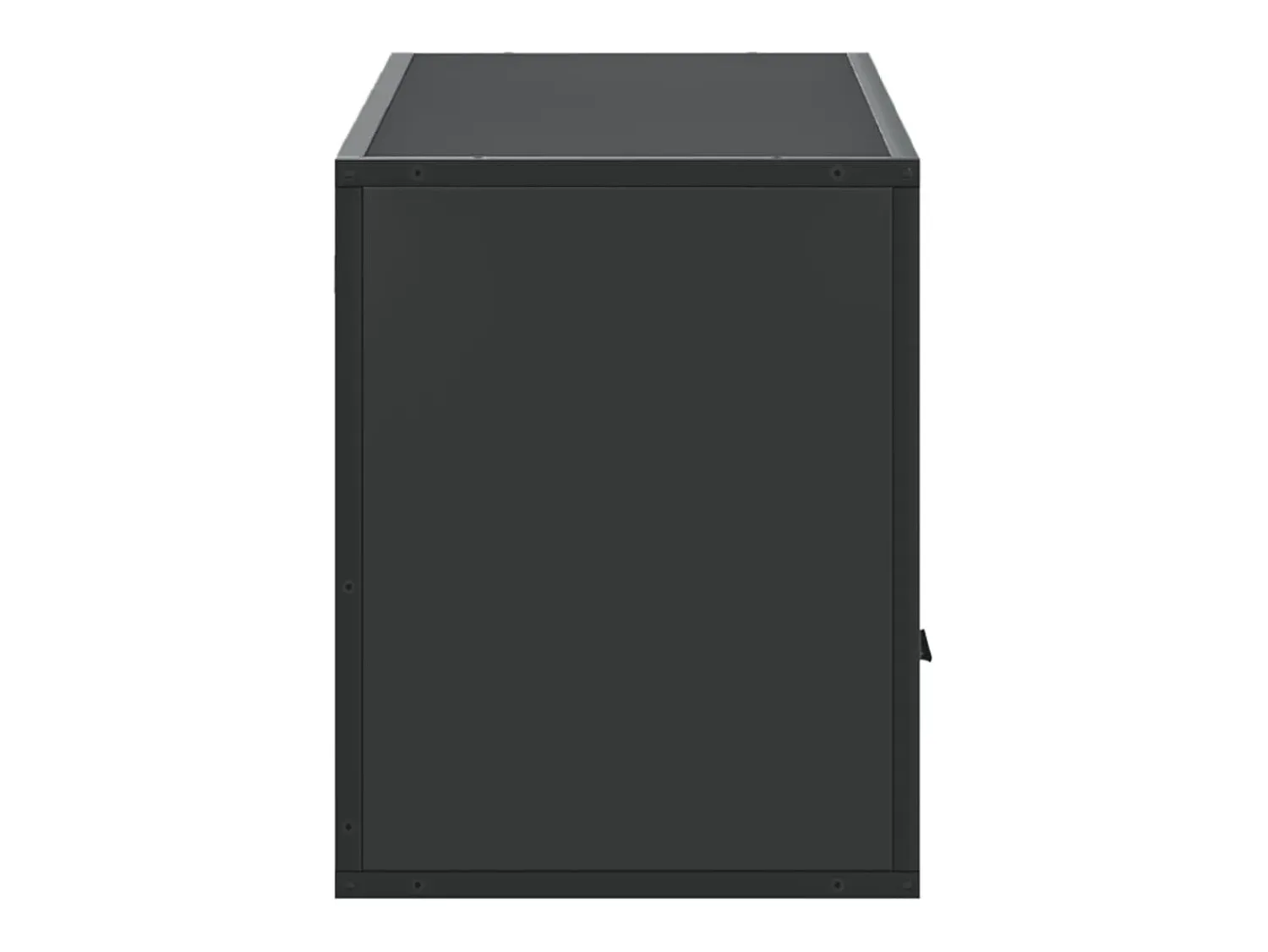 Móvel De Tv|Helloshop26 Móvel de TV multimídia prateleira de televisão televisão buffet sala de jantar sala de estar quarto 100 x 31 x 39,5 cm madeira trabalhada e metal 02_0025440 Preto