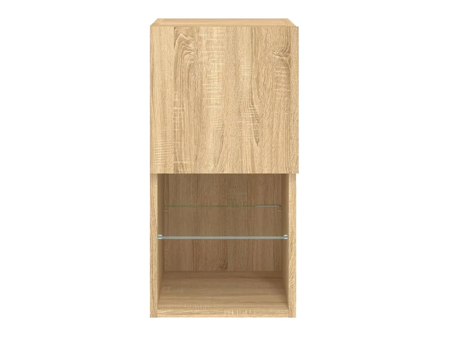 Móvel De Tv*Helloshop26 Móvel de TV multimídia prateleira de TV aparador de TV sala de jantar sala de estar quarto com luzes LED 2 peças carvalho Sonoma 305 x 30 x 60 cm marrom 02_0028873 Castanho