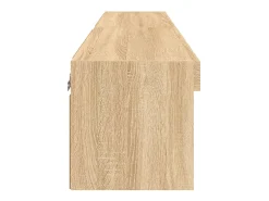 New Helloshop26 Móvel de TV multimídia Prateleira de TV Aparador de TV Sala de jantar Sala de estar Quarto com luzes LED 2 peças Carvalho Sonoma 60 x 30 x 30 cm marrom 02_0028877 Castanho