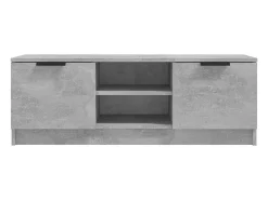 Outlet Helloshop26 Móvel de TV multimídia prateleira de televisão televisão buffet sala de jantar sala de estar quarto 102 x 35 x 36,5 cm madeira trabalhada cinza 02_0025565 Castanho