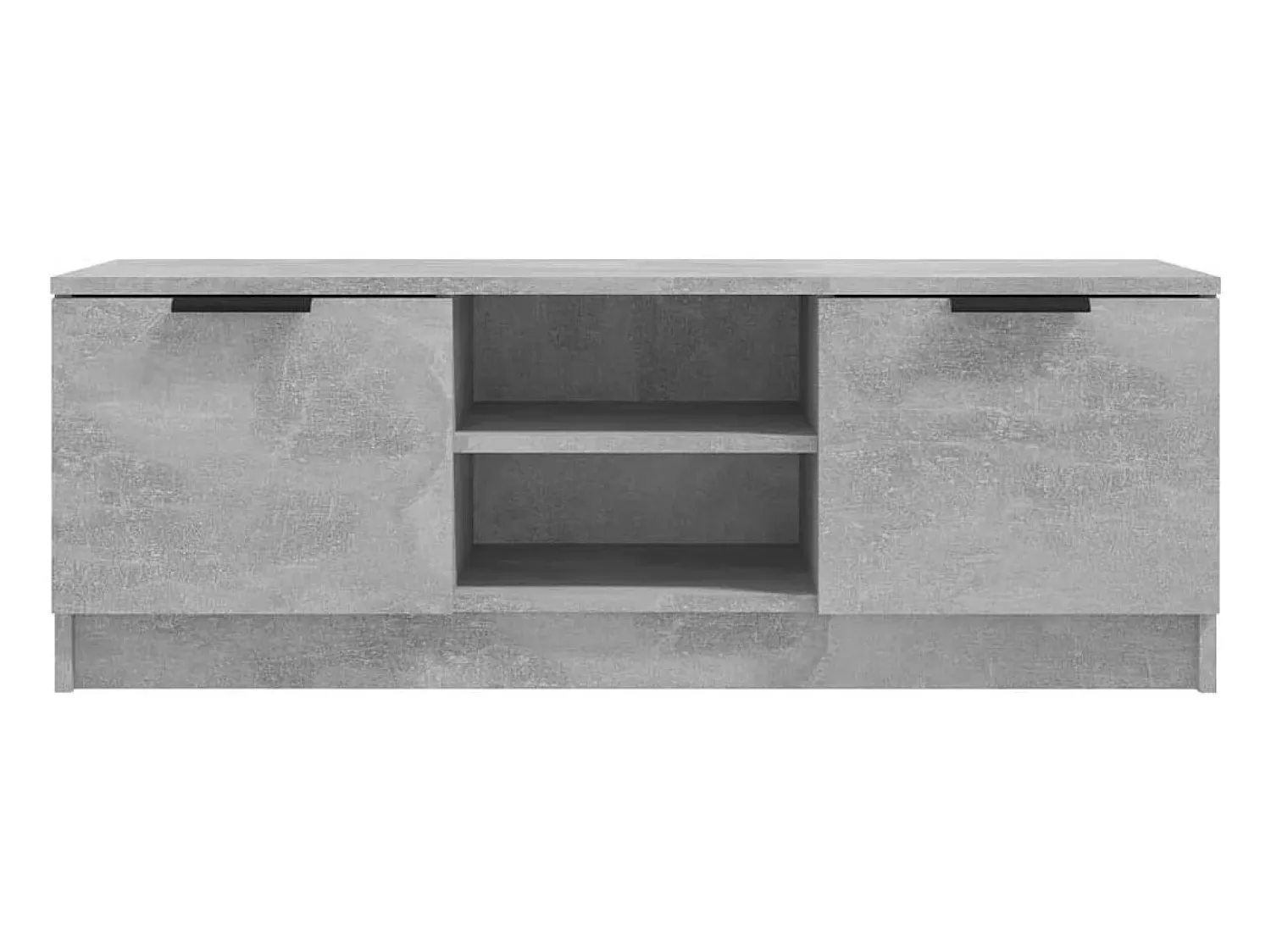 Outlet Helloshop26 Móvel de TV multimídia prateleira de televisão televisão buffet sala de jantar sala de estar quarto 102 x 35 x 36,5 cm madeira trabalhada cinza 02_0025565 Castanho