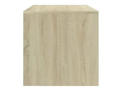 Clearance Helloshop26 Móvel de TV multimídia prateleira de televisão televisão buffet sala de jantar sala de estar quarto carvalho sonoma 80 x 40 x 40 cm madeira maciça marrom 02_0027552 Castanho