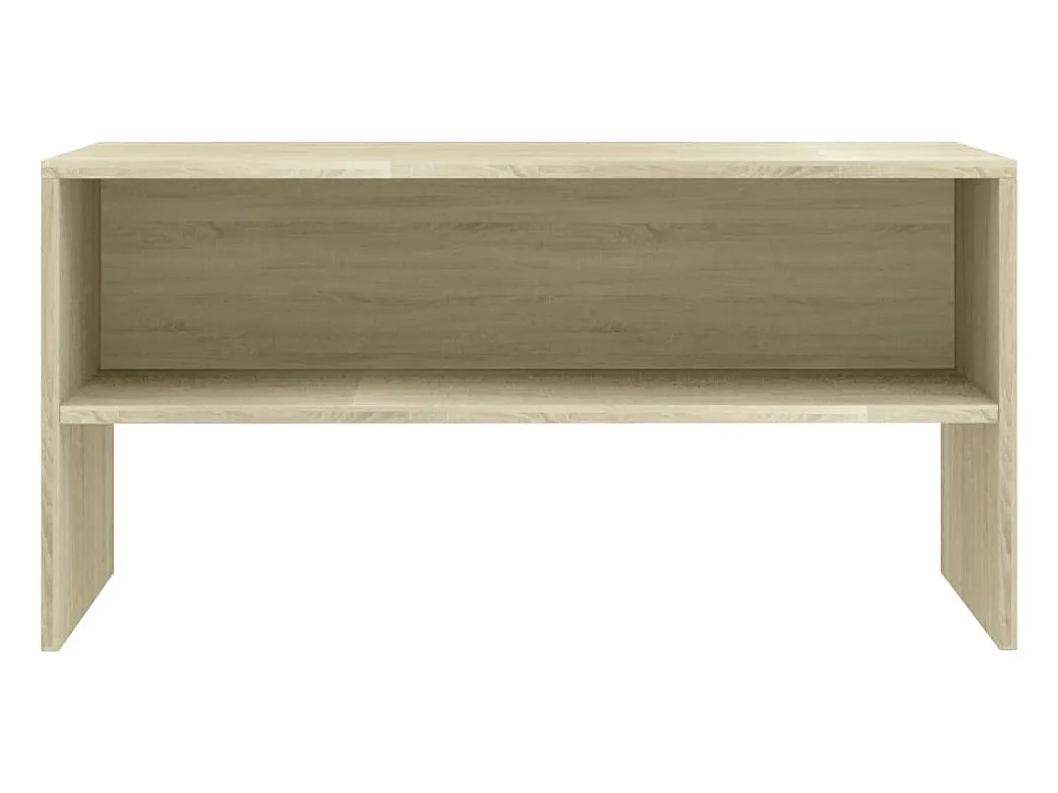 Clearance Helloshop26 Móvel de TV multimídia prateleira de televisão televisão buffet sala de jantar sala de estar quarto carvalho sonoma 80 x 40 x 40 cm madeira maciça marrom 02_0027552 Castanho