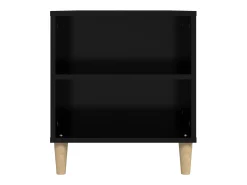 Clearance Helloshop26 Móvel de TV multimídia prateleira de televisão televisão buffet sala de jantar sala de estar quarto 102 x 44,5 x 50 cm madeira trabalhada preta 02_0025623 Preto